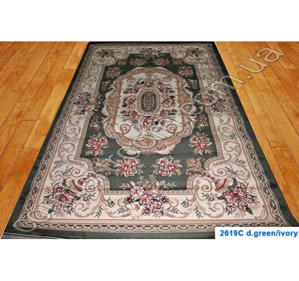 Ковер Super Elmas 2619C green-ivory - Фото 1